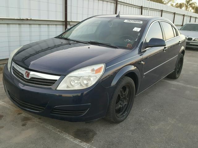 1G8ZS57N67F212564 - 2007 SATURN AURA XE BLUE photo 2