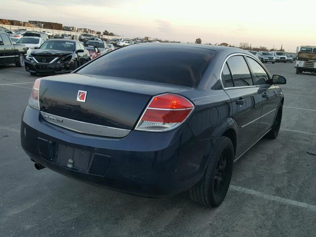 1G8ZS57N67F212564 - 2007 SATURN AURA XE BLUE photo 4