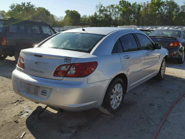 1C3LC46K27N550919 - 2007 CHRYSLER SEBRING SILVER photo 4