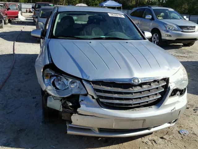 1C3LC46K27N550919 - 2007 CHRYSLER SEBRING SILVER photo 9