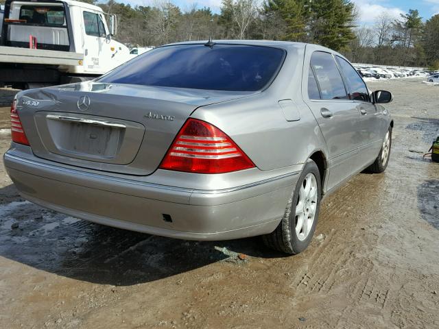 WDBNG83J03A330903 - 2003 MERCEDES-BENZ S 430 4MAT GRAY photo 4