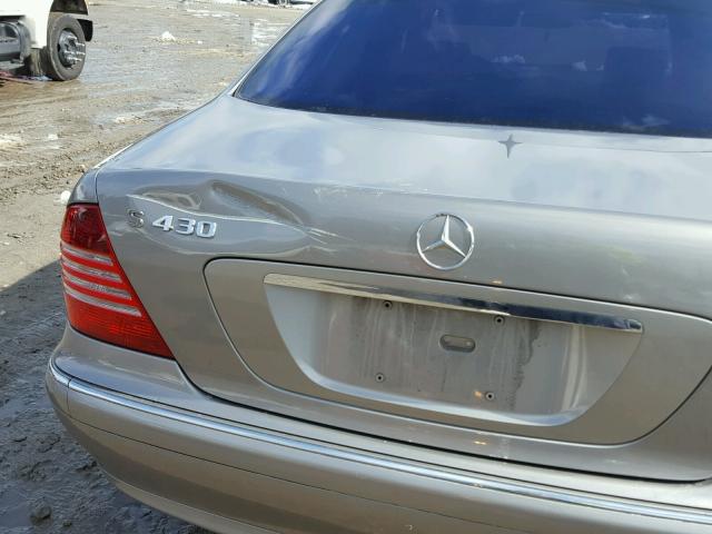 WDBNG83J03A330903 - 2003 MERCEDES-BENZ S 430 4MAT GRAY photo 9