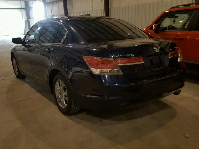 1HGCP2F49BA120294 - 2011 HONDA ACCORD LXP BLUE photo 3