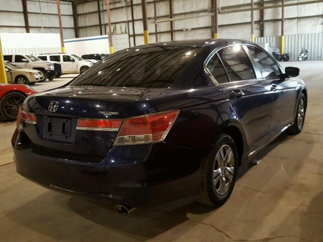 1HGCP2F49BA120294 - 2011 HONDA ACCORD LXP BLUE photo 4