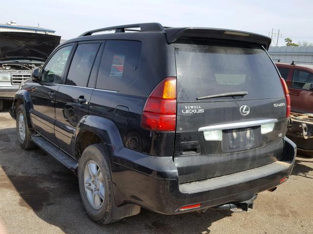 JTJBT20X140050725 - 2004 LEXUS GX 470 BLACK photo 3