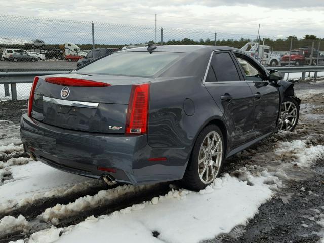 1G6DV5EP4A0146928 - 2010 CADILLAC CTS-V GRAY photo 4