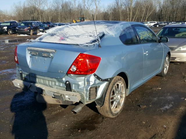 JTKDE177050027923 - 2005 TOYOTA SCION TC BLUE photo 4