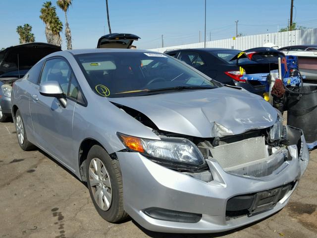 2HGFG3B56CH557478 - 2012 HONDA CIVIC LX SILVER photo 1