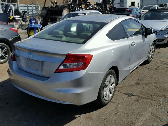 2HGFG3B56CH557478 - 2012 HONDA CIVIC LX SILVER photo 4