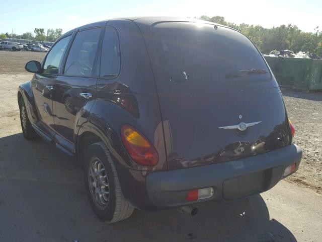 3C4FY48B72T363739 - 2002 CHRYSLER PT CRUISER PURPLE photo 3