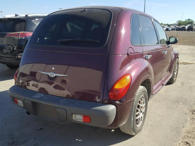 3C4FY48B72T363739 - 2002 CHRYSLER PT CRUISER PURPLE photo 4