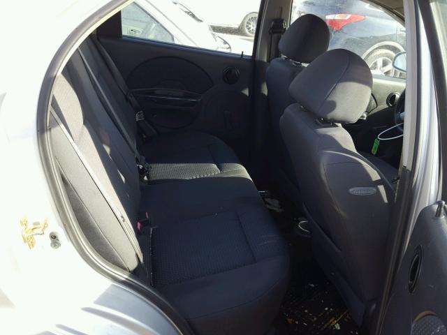 KL1TD56646B648617 - 2006 CHEVROLET AVEO BASE Gümüş foto 6