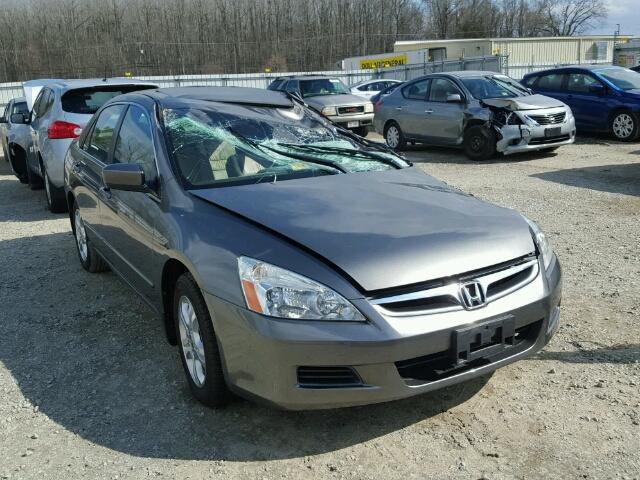 1HGCM56856A106587 - 2006 HONDA ACCORD EX GRAY photo 1