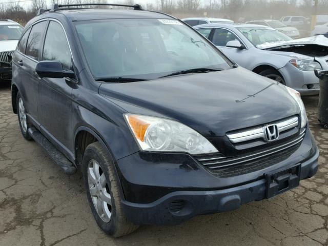 JHLRE48777C009047 - 2007 HONDA CR-V EXL BLACK photo 1