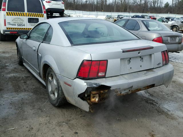 1FAFP40412F125126 - 2002 FORD MUSTANG GRAY photo 3