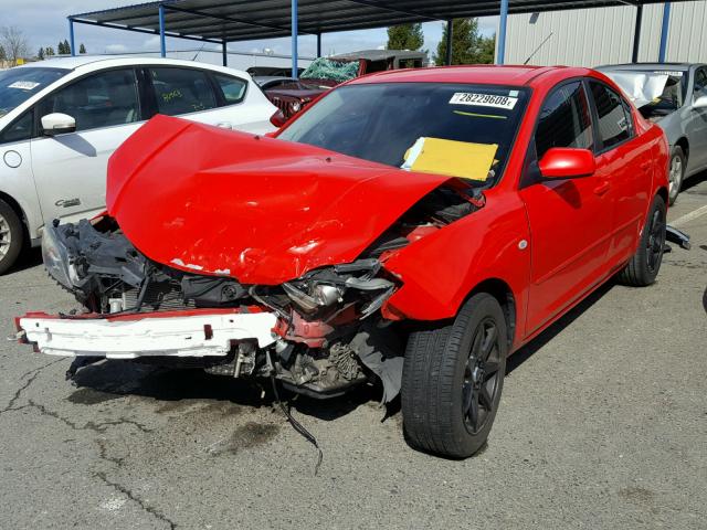 JM1BK12F071666046 - 2007 MAZDA 3 I RED photo 2