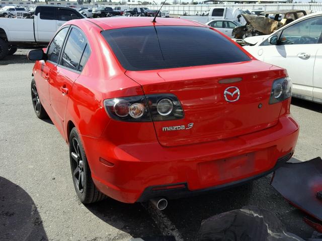 JM1BK12F071666046 - 2007 MAZDA 3 I RED photo 3