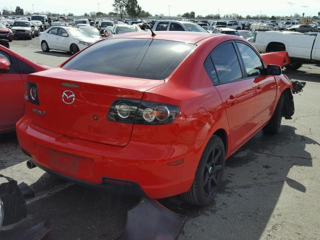 JM1BK12F071666046 - 2007 MAZDA 3 I RED photo 4