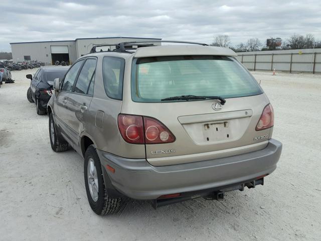 JT6GF10U2X0017566 - 1999 LEXUS RX 300 BEIGE photo 3