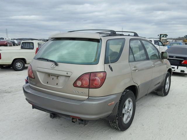 JT6GF10U2X0017566 - 1999 LEXUS RX 300 BEIGE photo 4