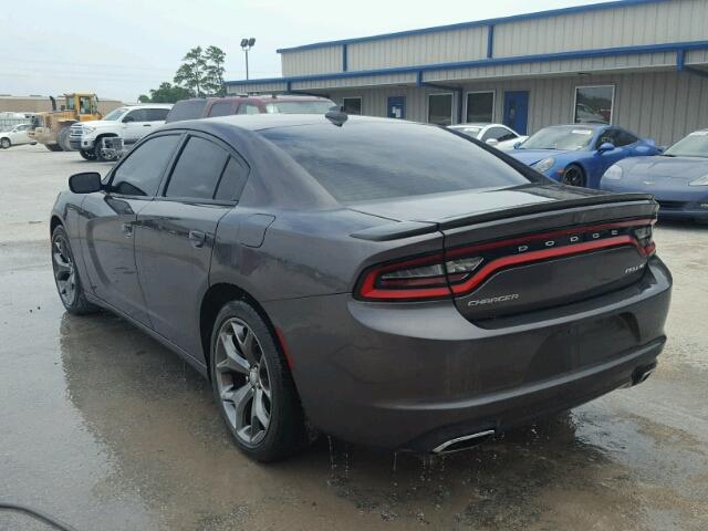 2C3CDXHG7FH825215 - 2015 DODGE CHARGER SX GRAY photo 3