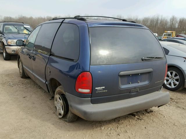 2B4GP25G5YR785075 - 2000 DODGE CARAVAN BLUE photo 3