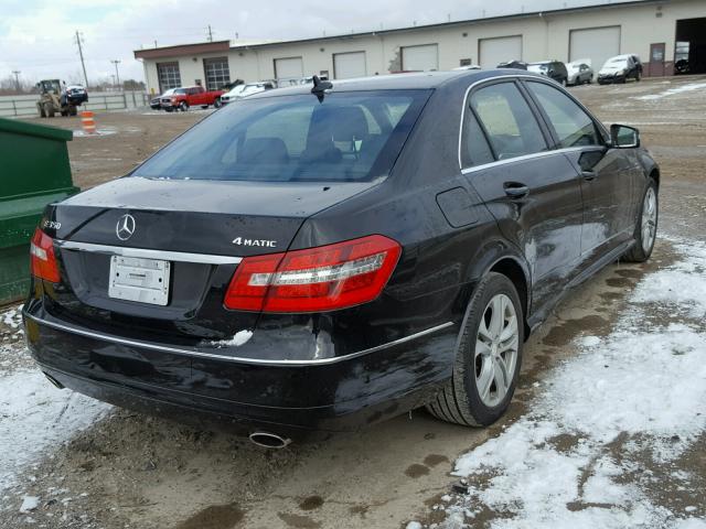 WDDHF8HB8BA451766 - 2011 MERCEDES-BENZ E 350 4MAT BLACK photo 4