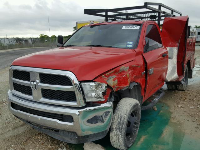 3C7WRSAJ6GG354388 - 2016 RAM 3500 RED photo 2