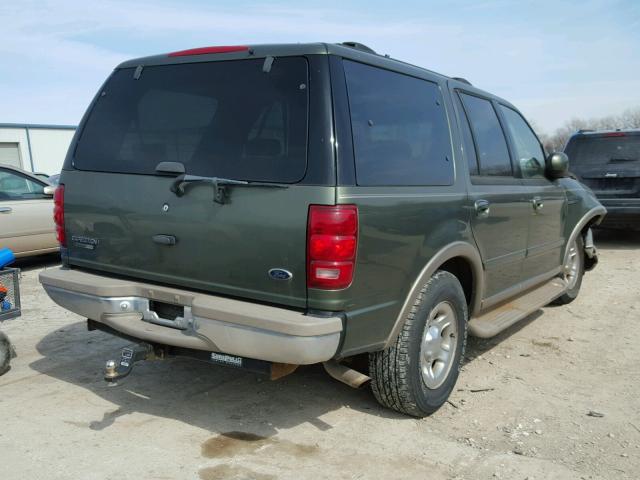 1FMRU17L31LA15962 - 2001 FORD EXPEDITION GREEN photo 4