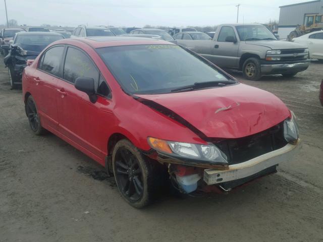 2HGFA55507H703128 - 2007 HONDA CIVIC SI RED photo 1