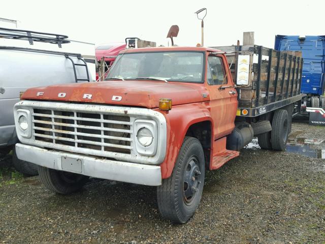 F61EVR40279 - 1973 FORD F-600 RED photo 2