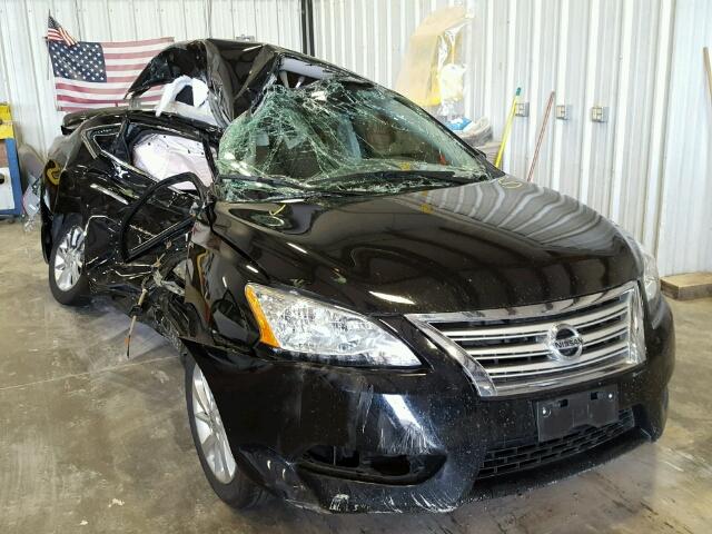 3N1AB7APXEL635372 - 2014 NISSAN SENTRA S/S BLACK photo 1