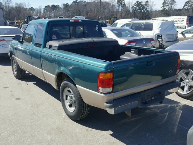 1FTYR14U1WTA64809 - 1998 FORD RANGER SUP GREEN photo 3