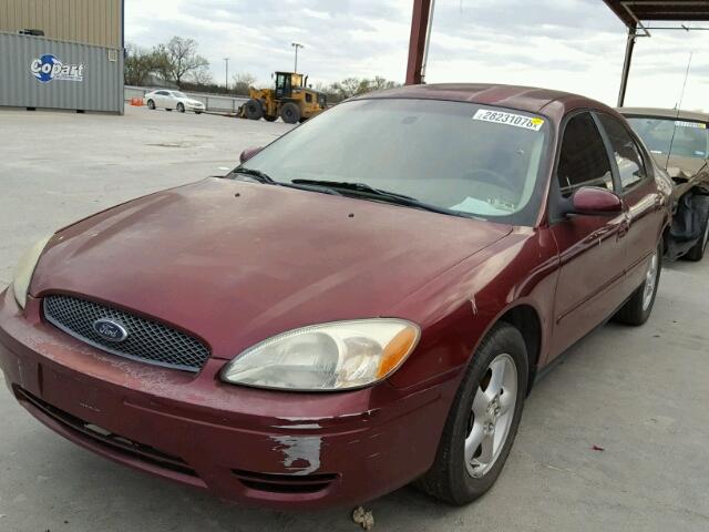 1FAFP56U97A174320 - 2007 FORD TAURUS SEL BURGUNDY photo 2