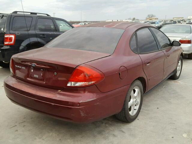 1FAFP56U97A174320 - 2007 FORD TAURUS SEL BURGUNDY photo 4