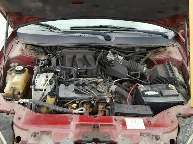 1FAFP56U97A174320 - 2007 FORD TAURUS SEL BURGUNDY photo 7