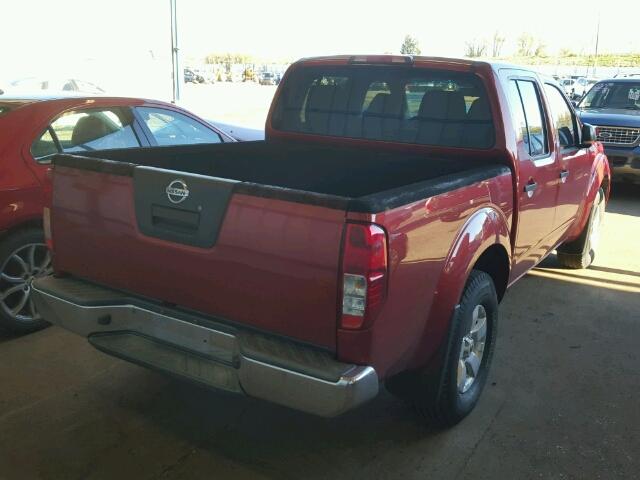 1N6AD0EV7CC408055 - 2012 NISSAN FRONTIER S RED photo 4