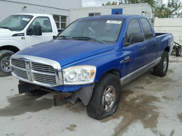 3D7KR28D97G820722 - 2007 DODGE RAM 2500 S BLUE photo 2