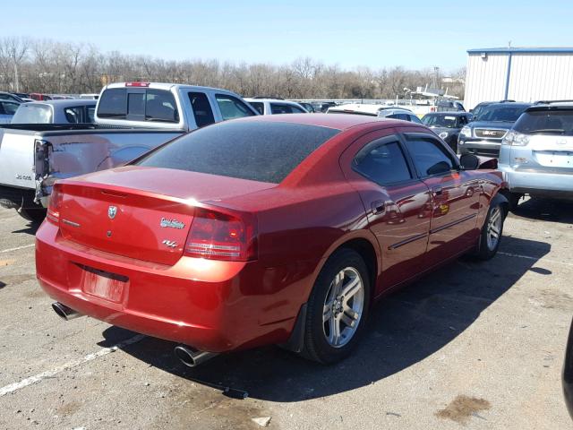 2B3KA53H86H261600 - 2006 DODGE CHARGER R/ RED photo 4