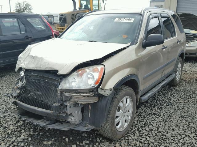 SHSRD68595U301754 - 2005 HONDA CR-V LX TAN photo 2