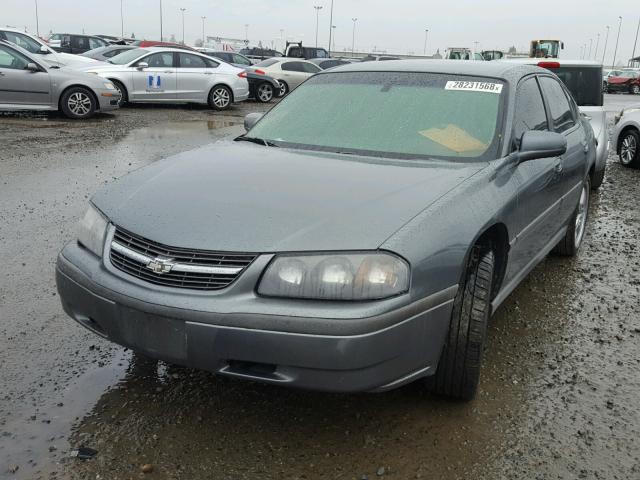 2G1WF52E259263613 - 2005 CHEVROLET IMPALA GRAY photo 2