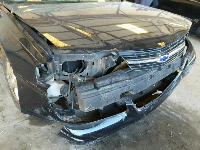 2G1WH55K649291568 - 2004 CHEVROLET IMPALA LS BLACK photo 9