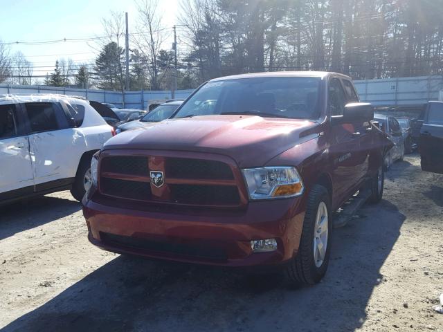 1C6RD7FT6CS261090 - 2012 DODGE RAM 1500 S RED photo 2