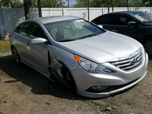 5NPEC4AC7EH928105 - 2014 HYUNDAI SONATA SE SILVER photo 1