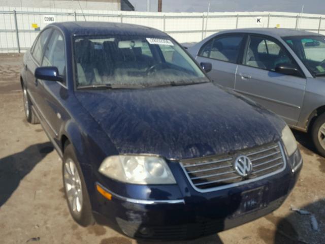 WVWPD63B13P110957 - 2003 VOLKSWAGEN PASSAT GLS BLUE photo 1