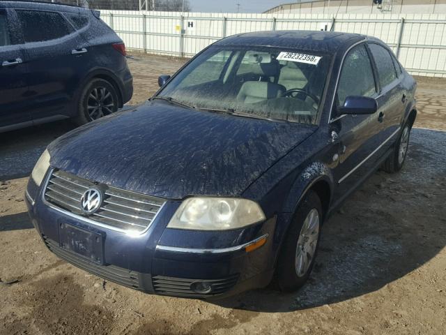 WVWPD63B13P110957 - 2003 VOLKSWAGEN PASSAT GLS BLUE photo 2