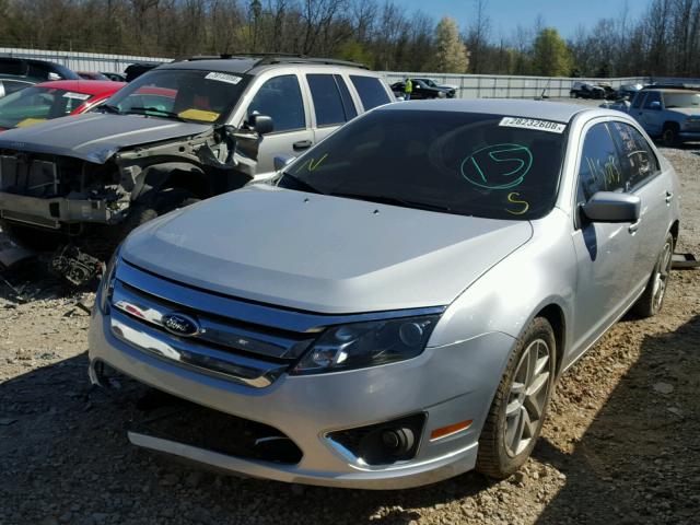 3FAHP0JA9CR146168 - 2012 FORD FUSION SEL SILVER photo 2