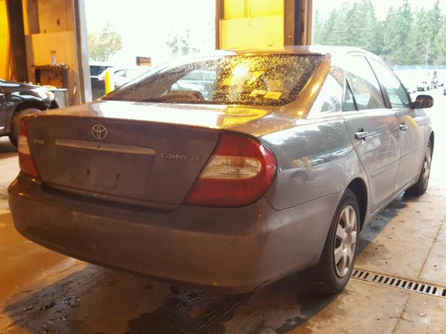 4T1BE32K53U748147 - 2003 TOYOTA CAMRY LE GRAY photo 4