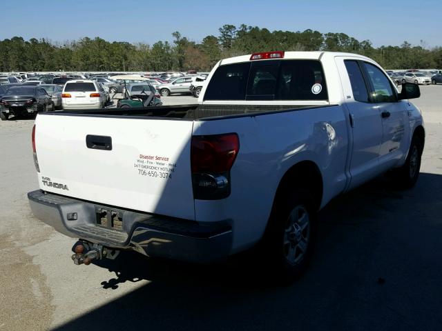 5TBRT54127S454104 - 2007 TOYOTA TUNDRA DOU WHITE photo 4