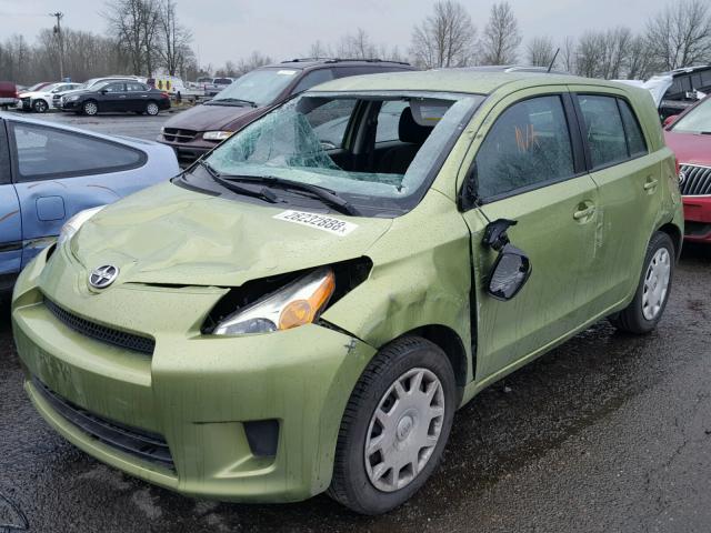 JTKKU10429J049805 - 2009 TOYOTA SCION XD GREEN photo 2